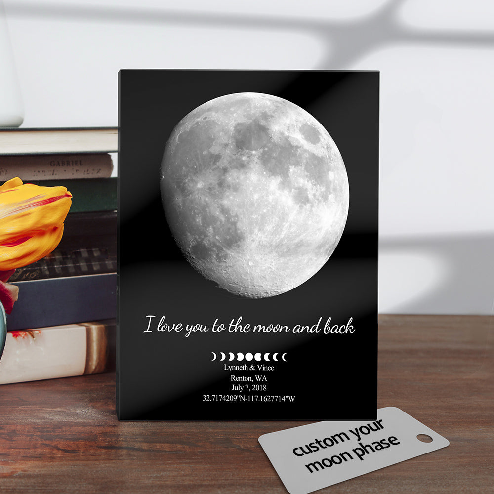 Custom Moon Phase Print Anniversary Gift - auphotomugs