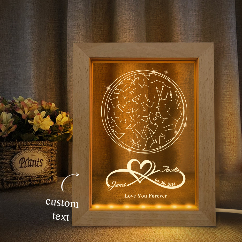 Custom Star Map Night Light Personalized Anniversary Gifts Custom Gifts for Lover - auphotomugs