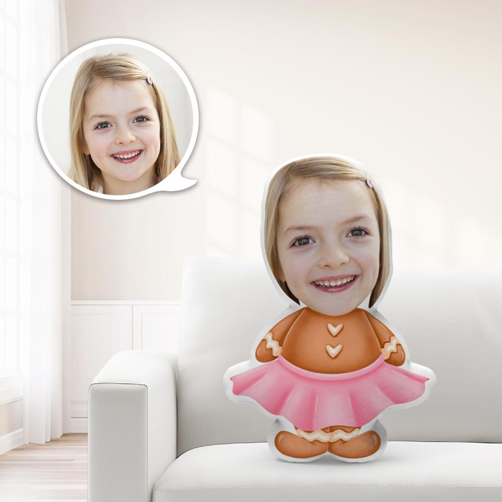 Christmas Gift Personalized Minime Pillow Unique Personalized Minime Gingerbread Man In A Pink Dress Throw Doll Give Your Child The Most Meaningful Gift