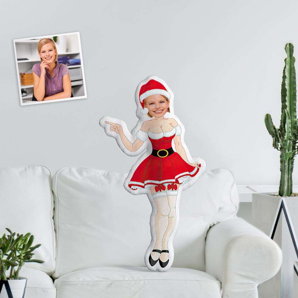 Christmas Gifts My Face Pillow Custom Pillow Personalized Santa Photo Pillow