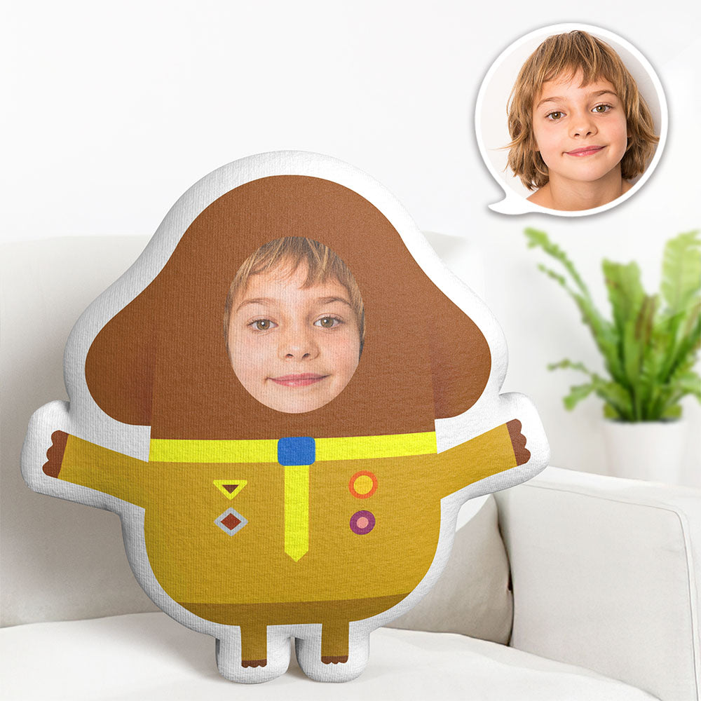 Custom Face Pillow Minime Dugee Doll Personalized Photo Gifts for Kids - auphotomugs