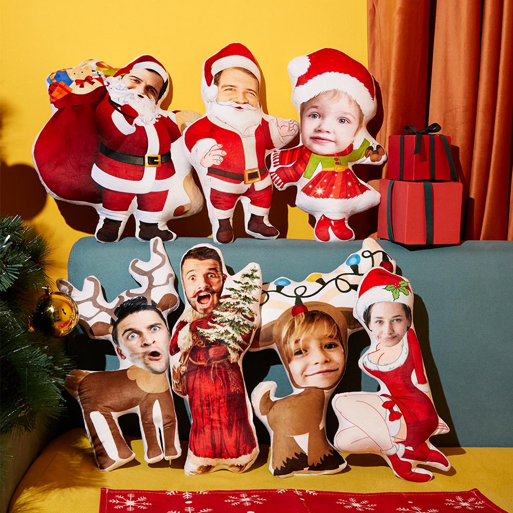 Christmas Gift Personalized Photo Doll Customize A Variety of Pictures Pillow, Put Your Photo and Family Photo On The Pillow