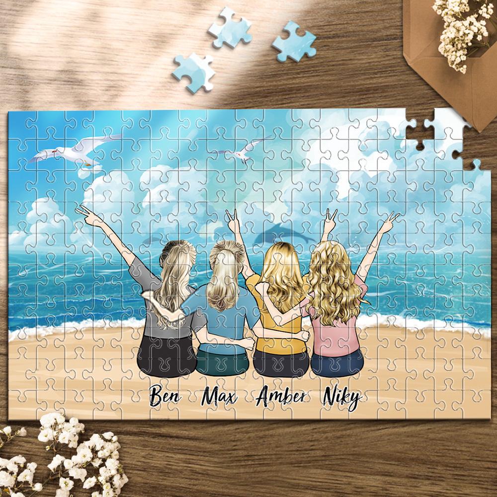 Custom Family Jigsaw Puzzles - 1000 pieces puzzle- photo puzzles