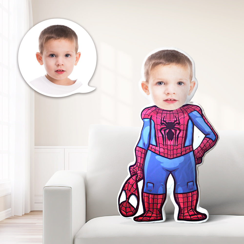 Personalized Face Pillow Spider-man Mini Me Pillow Super Hero Pillow Avengers Pillow Custom Pillow Picture Pillow Costume Pillow Doll Photo Face Doll