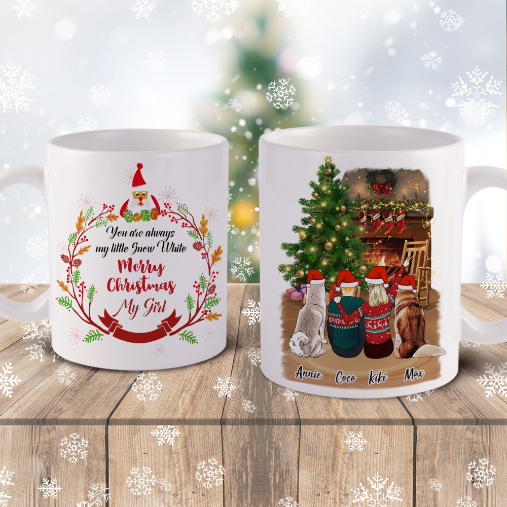 Christmas Gifts 3D Preview Personalized Christmas Family Mug Friend Mug - Up to 6 Persons