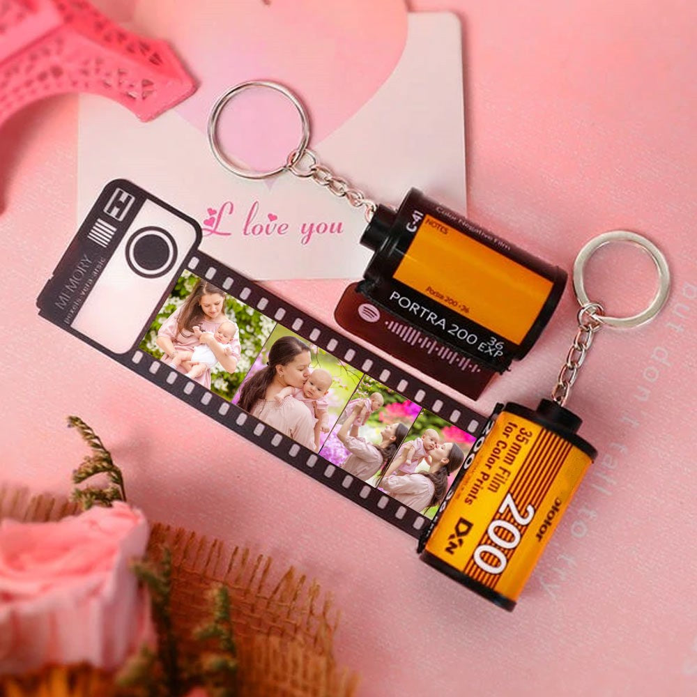 Mother's Day Gifts Personalised Film Roll Photo Kodak Keychain Best Meaningful Gifts