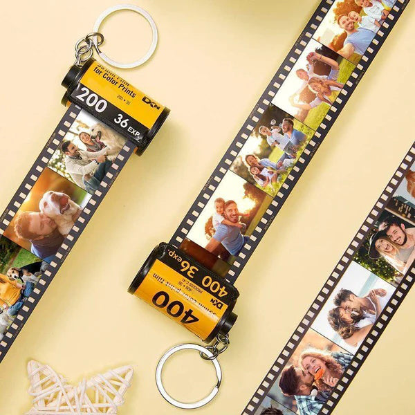 Mother's Day Gifts Personalised Film Roll Keychain Photo Album