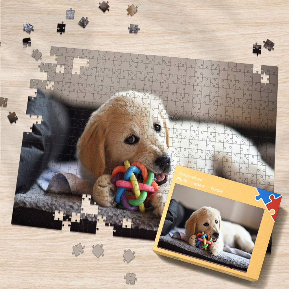Custom Photo Puzzle Dog Photo Puzzle Pet Photo Jigsaw Puzzle Best Personalised Gifts for Pet Lover-35-1000 Pieces