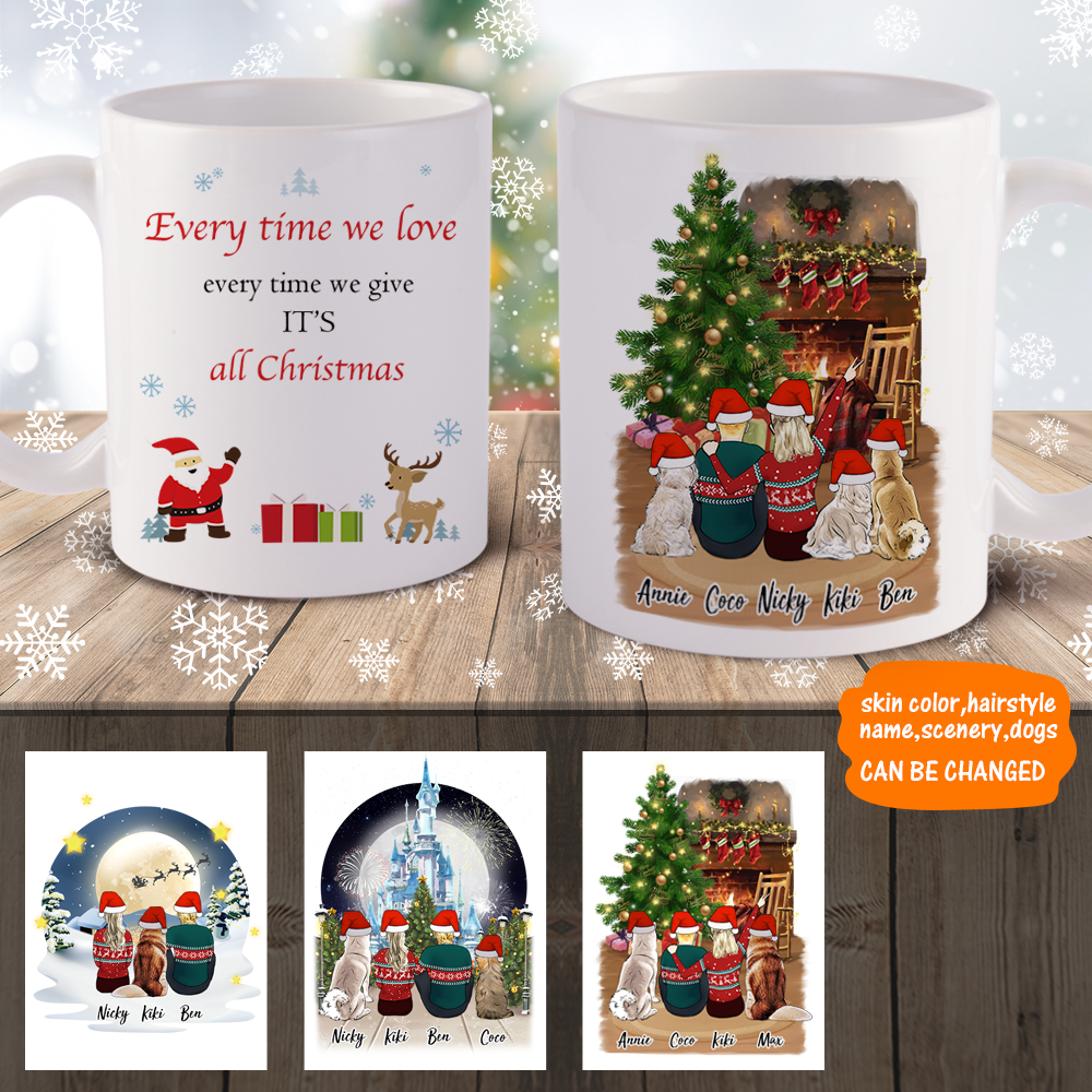 Christmas Gifts Personalized Christmas Mugs for Family and Friends 3D Preview - Up to 6 People