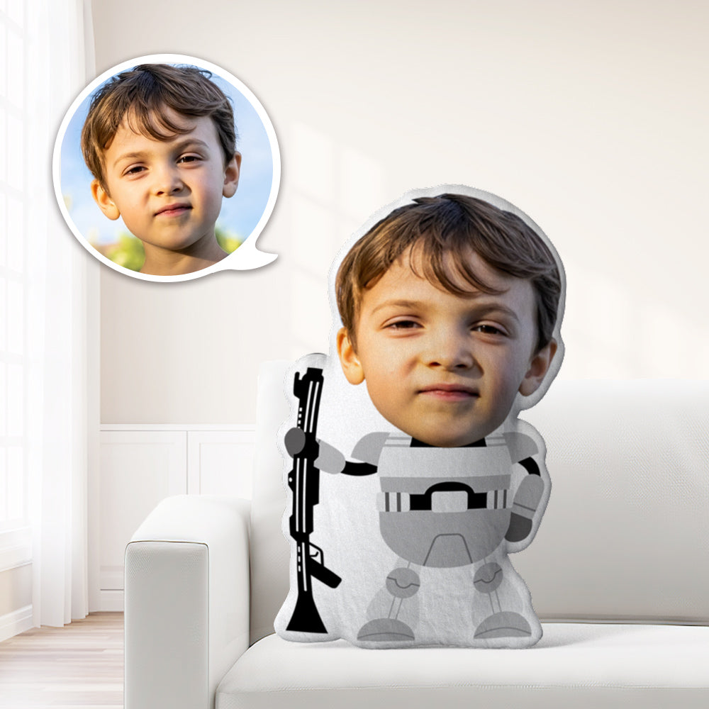 Star Wars Gifts Custom Face Minime Pillow Personalized Imperial Stormtrooper Pillow Gifts - auphotomugs