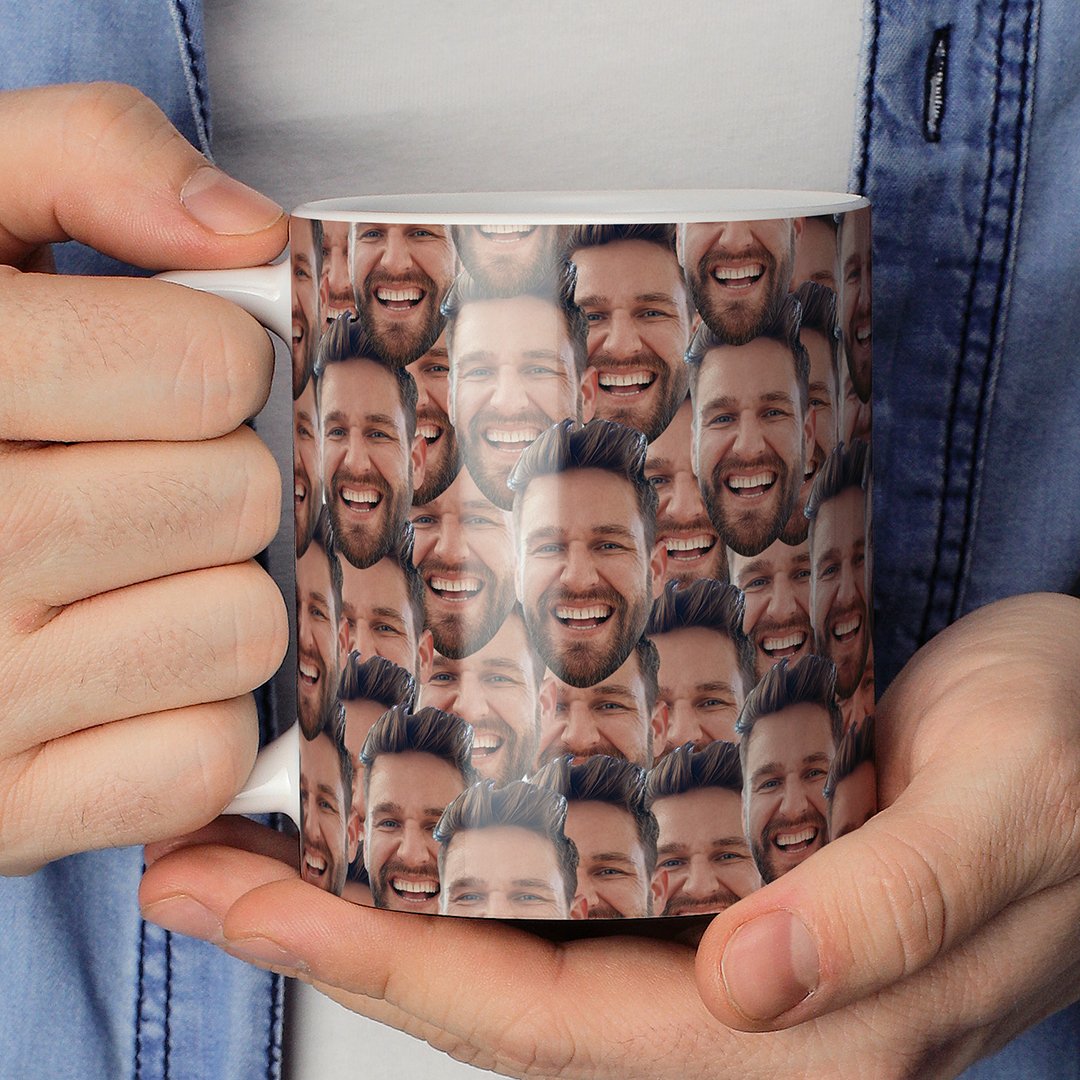 Custom Face Mug Personalized Photo Mug Put Any Face on Photo Mug - Full Coverage