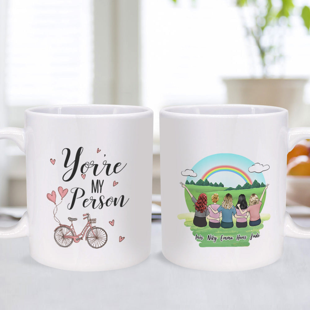 Best Friend Mugs Custom Sisiter Mug Gift for Friends Best Friends Forever - You are My Person