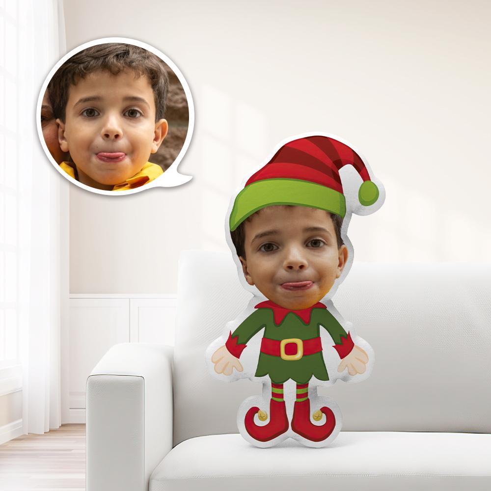 Christmas Gift Personalized Minime Christmas Elf In Green Throw Pillow Unique Personalized Minime  Throw Doll Give Your Child The Most Meaningful Gift