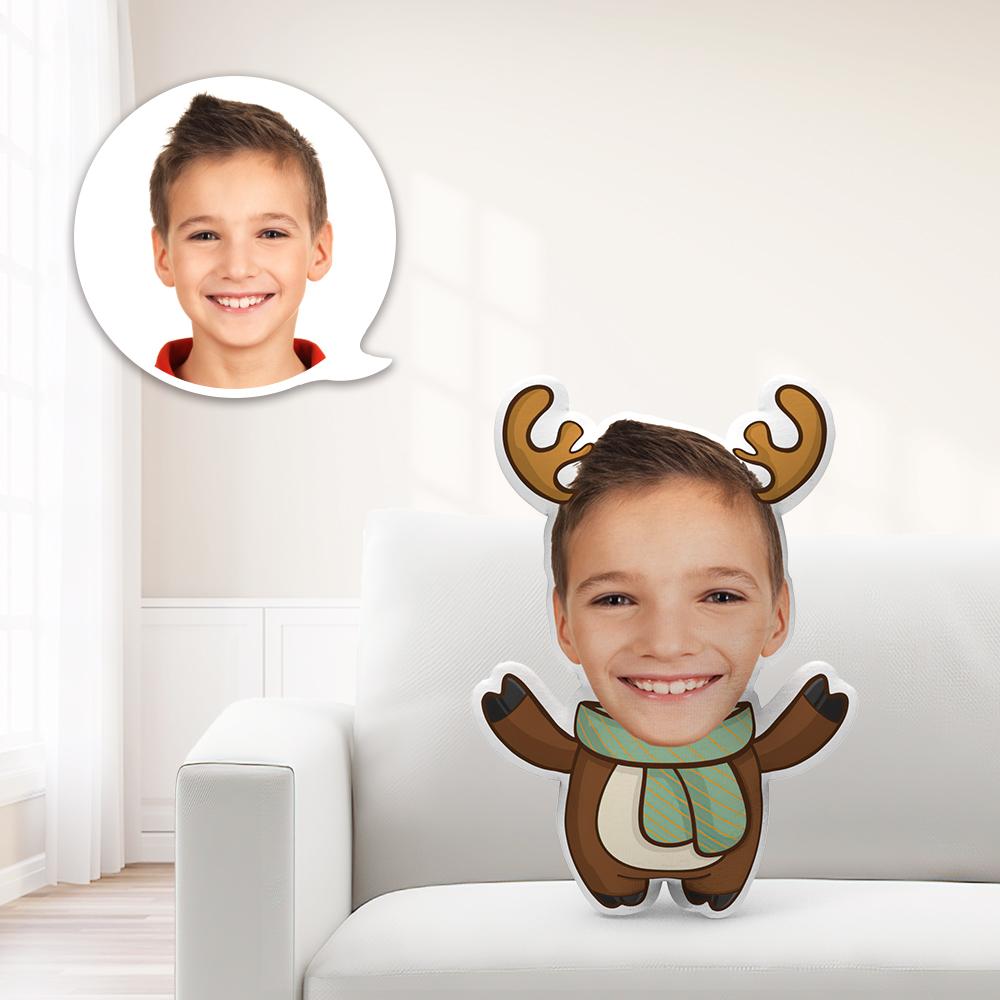 Christmas Gift Personalized Minime Pillow Unique Personalized Minime Fawn Wearing A Scarf Throw Doll Give Your Child The Most Meaningful Gift
