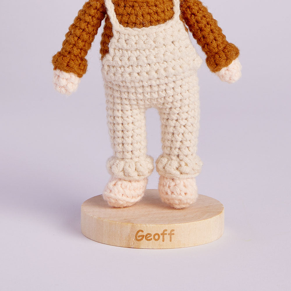 10cm Crochet Doll Custom Name Base Stand - auphotomugs