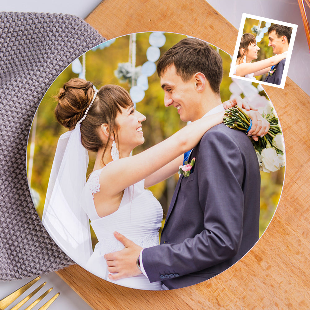 Mother's Day Gifts Personalized Dinner Plate Custom Ceramics Dinner Plate With Photo Tableware For Couple