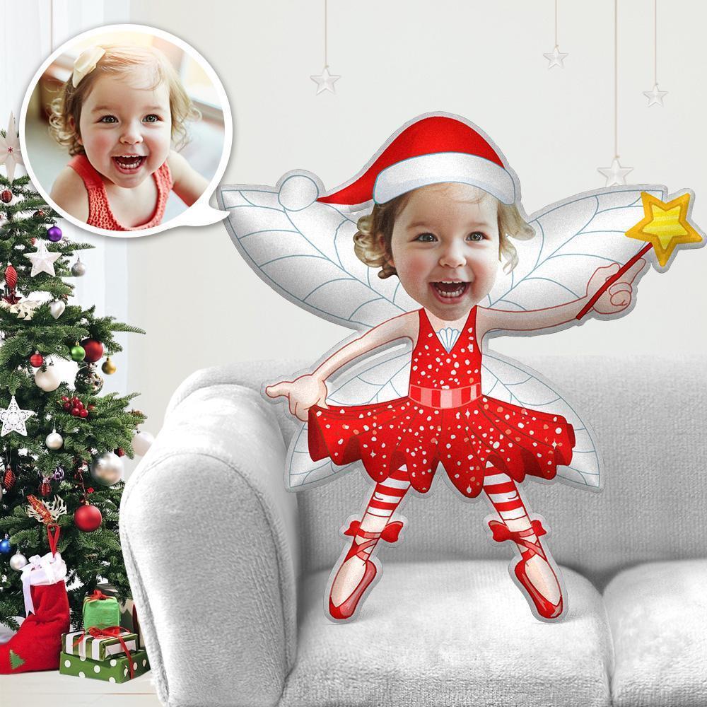 Christmas Gifts My Face Body Pillow MiniMe Personalized Photo Pillow Christmas Elf Christmas Angel Costume Throw Pillow