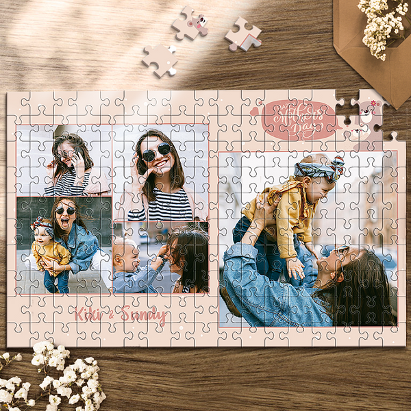 Custom Photo Jigsaw Puzzle Mothers Day Gift Best Indoor Gifts 35-1000 pieces