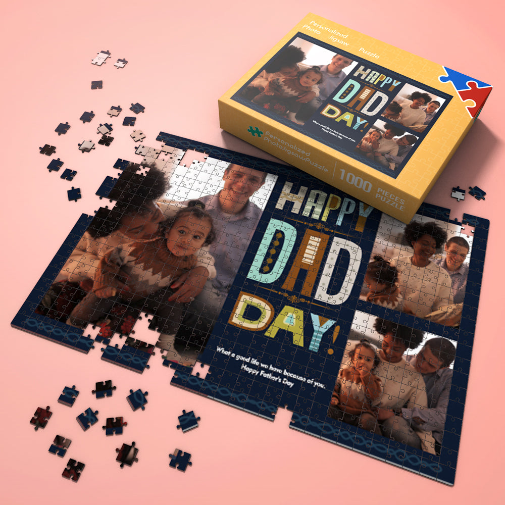 Custom Photo Jigsaw Puzzle Best Birthday Gifts for Dad 300-1000 pieces