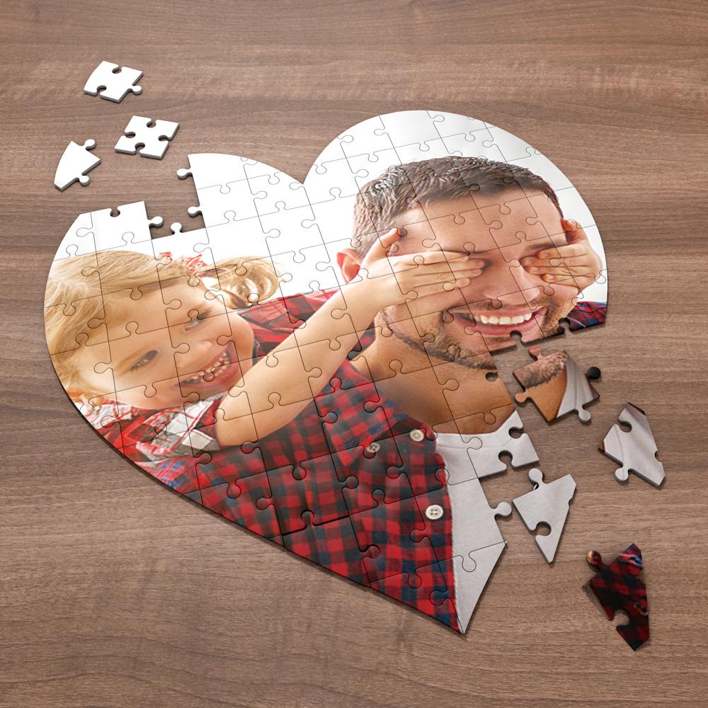 Photo Puzzle Personalized Photo Heart Shaped Puzzle