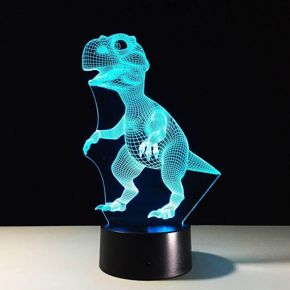 Tyrannosaurus Rex 3D Dinosaur Colorful Night Light Touch Seven Color Change - MyPhotoMugs