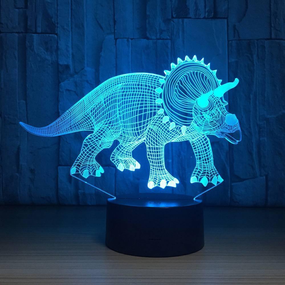 3D Dinosaur Colorful Night Light Touch Seven Color Change - MyPhotoMugs