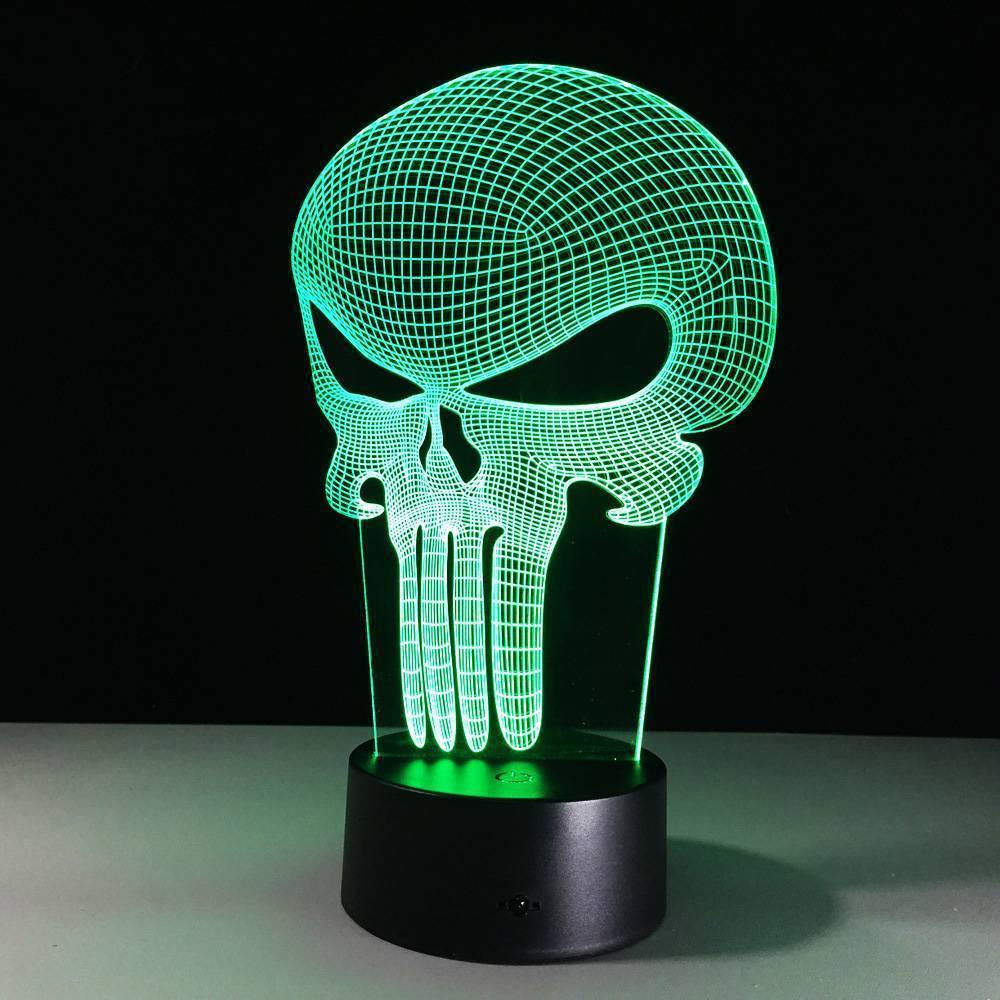 Skeleton 3D Colorful Night Light Touch Seven Color Change - MyPhotoMugs