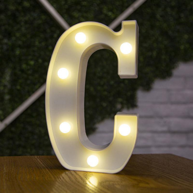 Light Up Letters Name Light Gift"C" - MyPhotoMugs