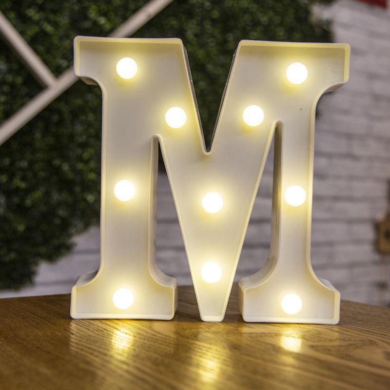 Light Up Letters Name Light Gift"M" - MyPhotoMugs