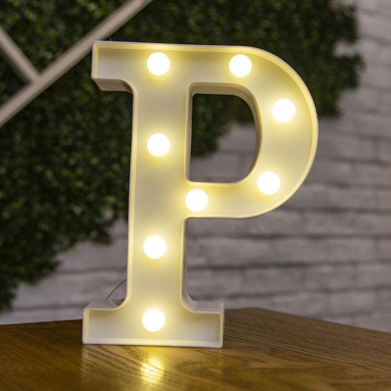Light Up Letters Name Light Gift"P" - MyPhotoMugs