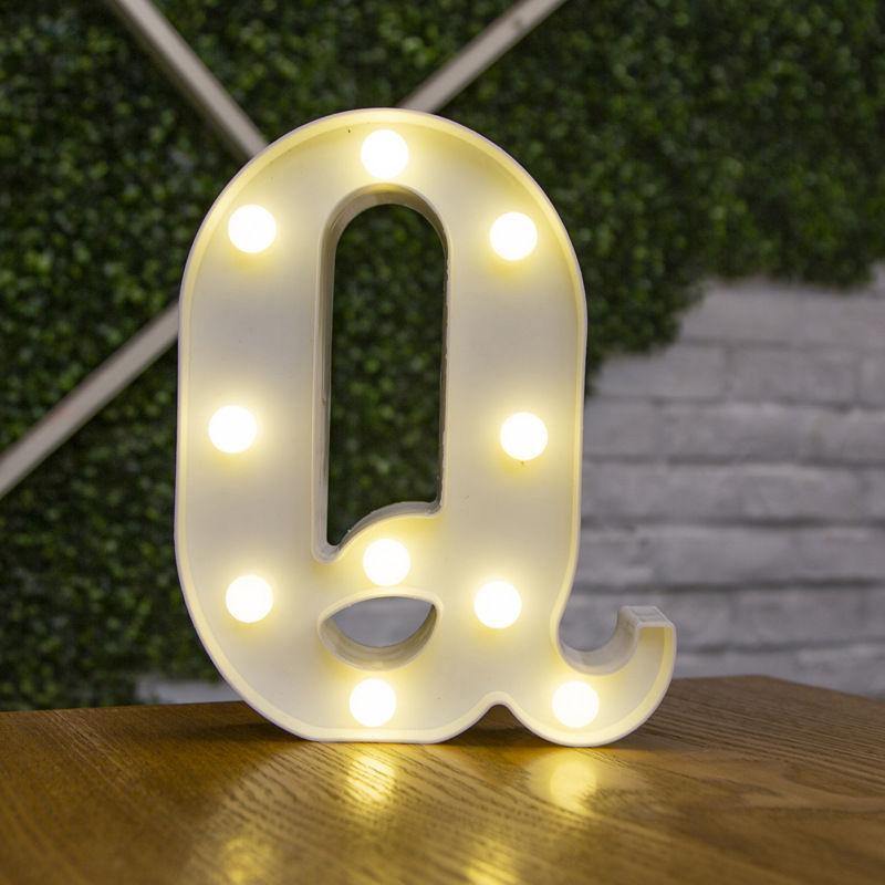 Light Up Letters Name Light Gift"Q" - MyPhotoMugs