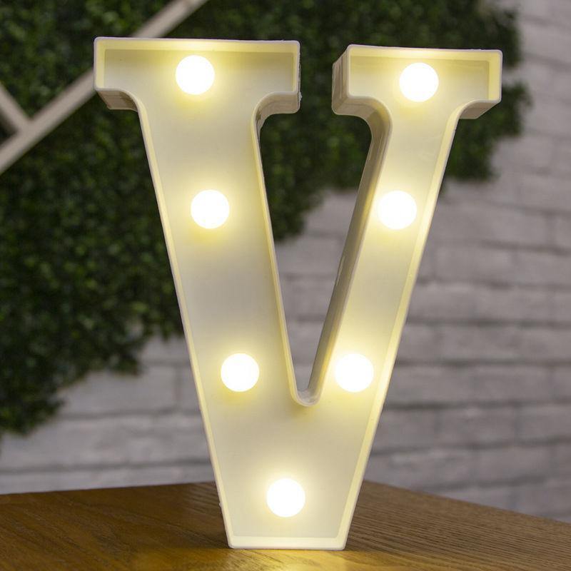 Light Up Letters Name Light Gift"V" - MyPhotoMugs