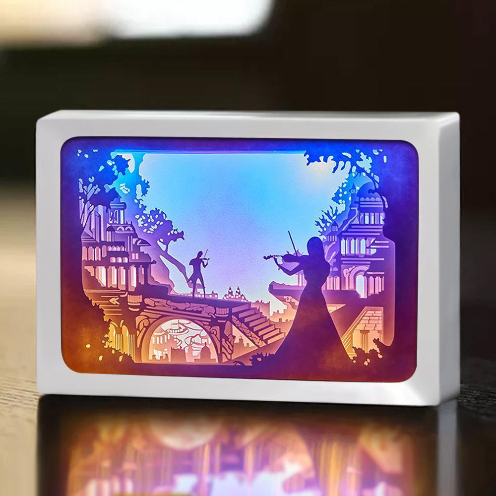 3D Paper Cut Light Horizontal Box Gifts - MyPhotoMugs