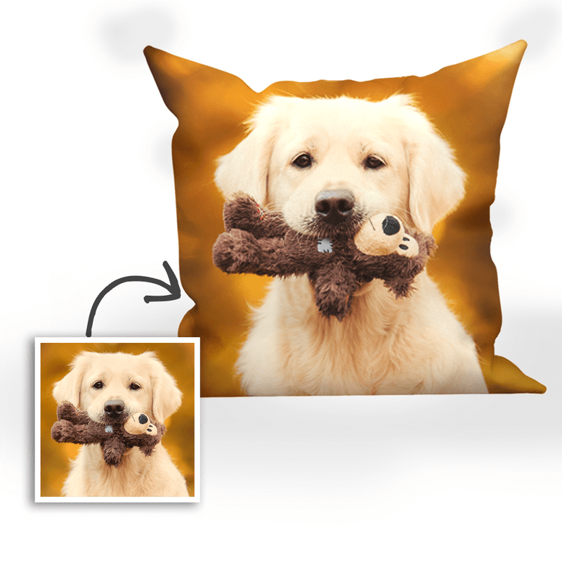 Photo Pillow Custom Dog Picture Pillow My Dog on a Pillow Gift