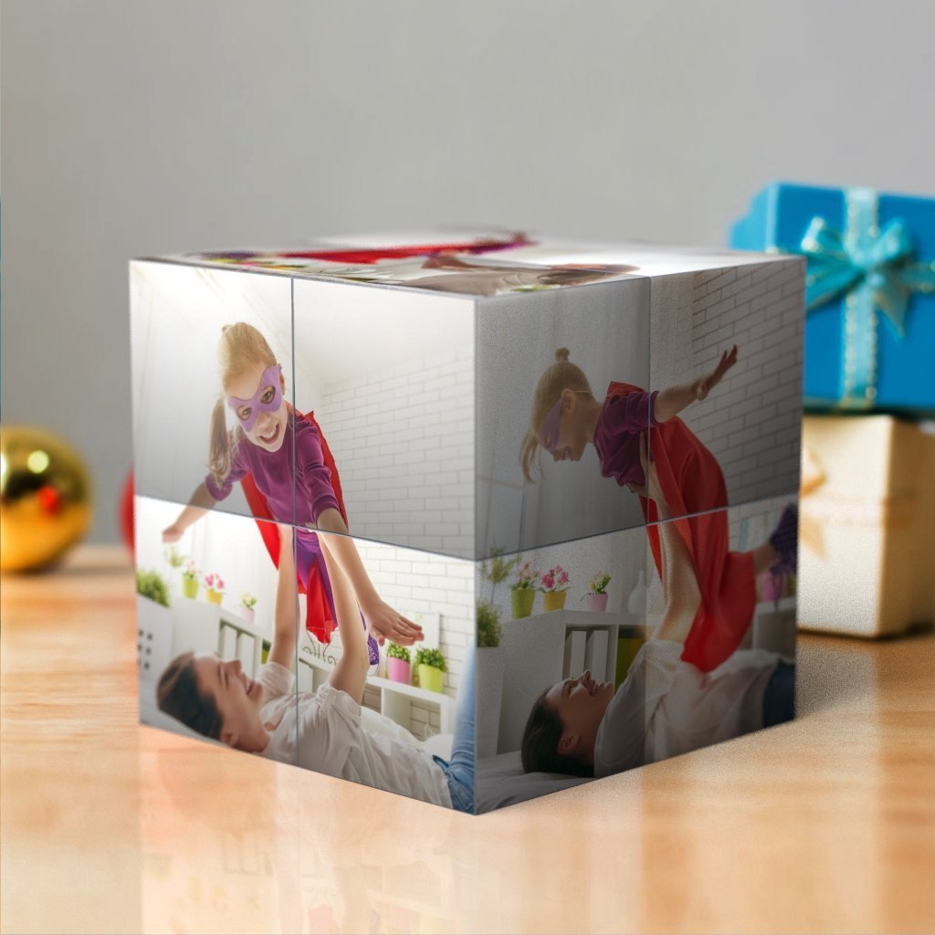 Custom Multi Photo Folding Magic DIY Rubic's Cube Gift For Mom