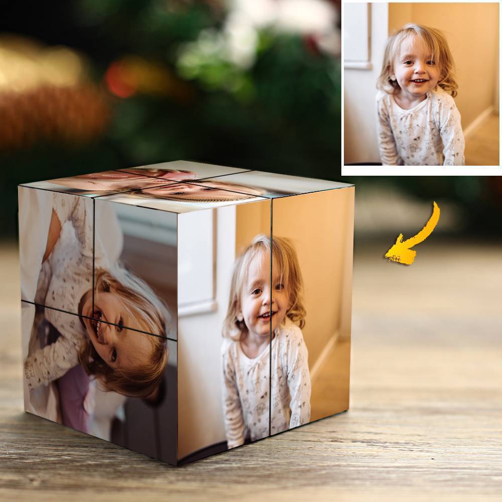 Custom Rubic Cube Baby's Gift 9 Photos Cube