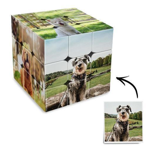 Dog Photo Rubic's Cube Personalized 6 Pictures Magic Photo Cube