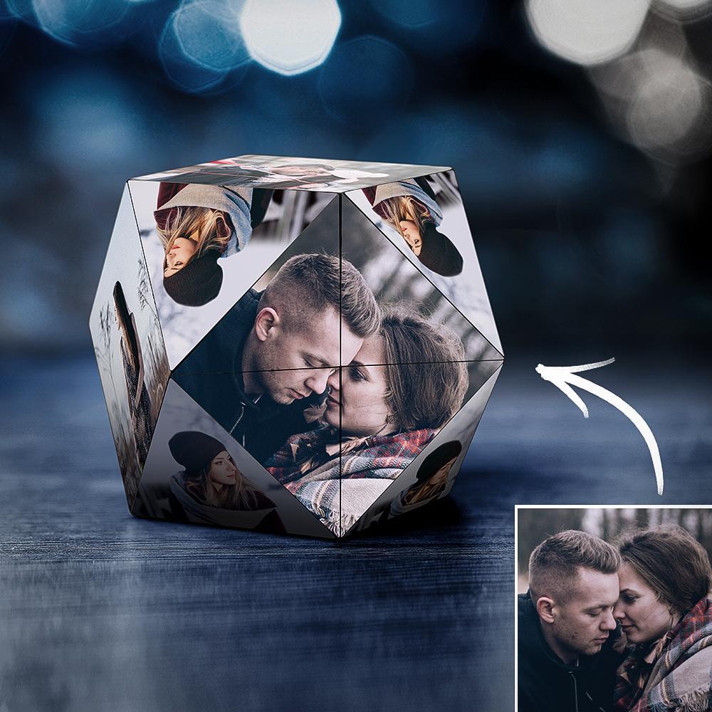 Custom Photo Personalized Rubic's Cube Rhombic For Couples Special Gifts