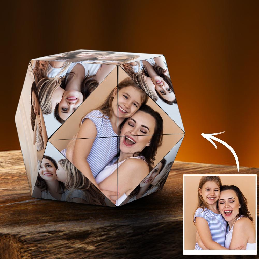 Custom Photo Personalized Rubic's Cube Rhombic for Family Special Gifts forChristmas Day