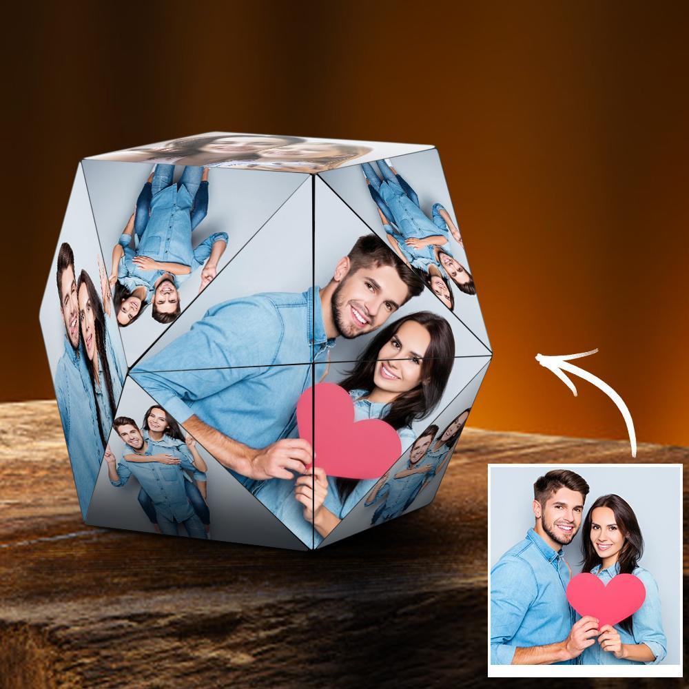 Custom Photo Personalized Rubic's Cube Rhombic for Lovers Special Gifts for Christmas