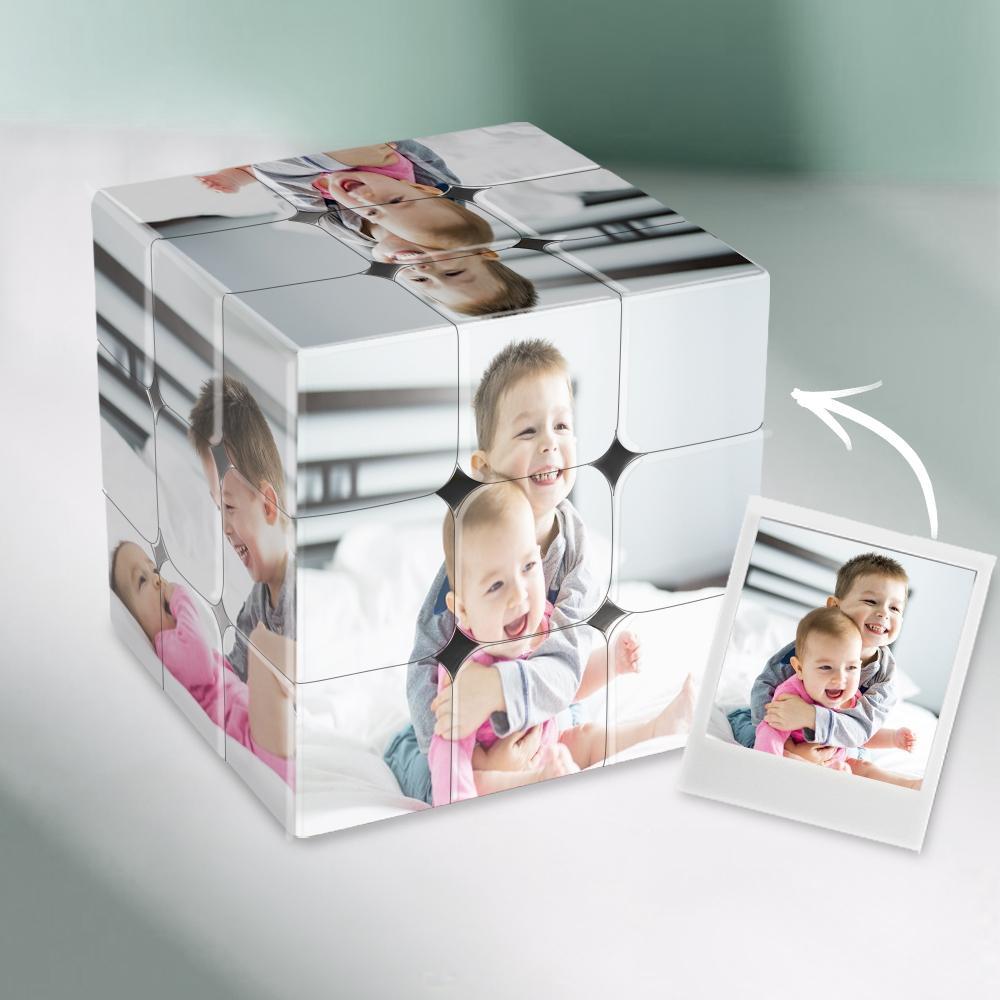 Multiphoto Cube Custom Photo Rubic's Cube Personalized Six Pictures 3x3 Cube for Kids