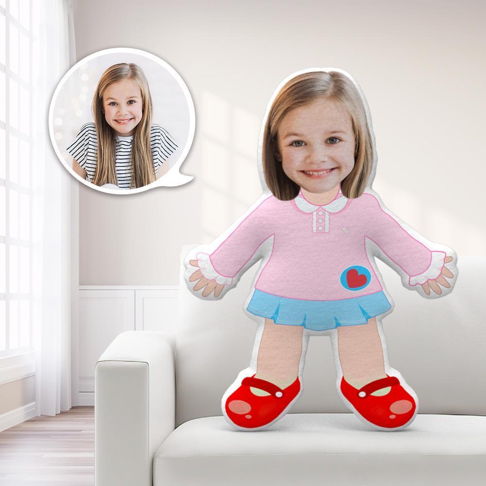 Personalised Face Pillow Kids Uniform MiniMe Pillow Costume Pillow Doll Photo Face Doll Cute Gifts For Kids