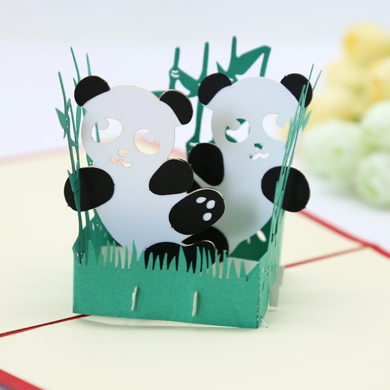 Kung Fu Panda Greeting Card 3D Three-dimensional Greeting Card