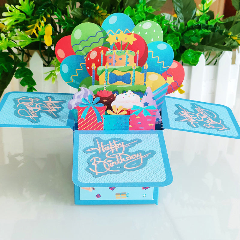 3D Pop-up Box Birthday Card Creative Greeting Card