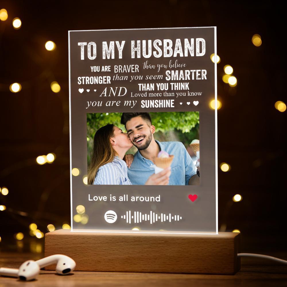 Personalised Music Song Player Night Light Wedding Gift Perfect Gifts For Wife Husband